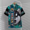 Siberian Husky Hawaii Shirt Buzxs