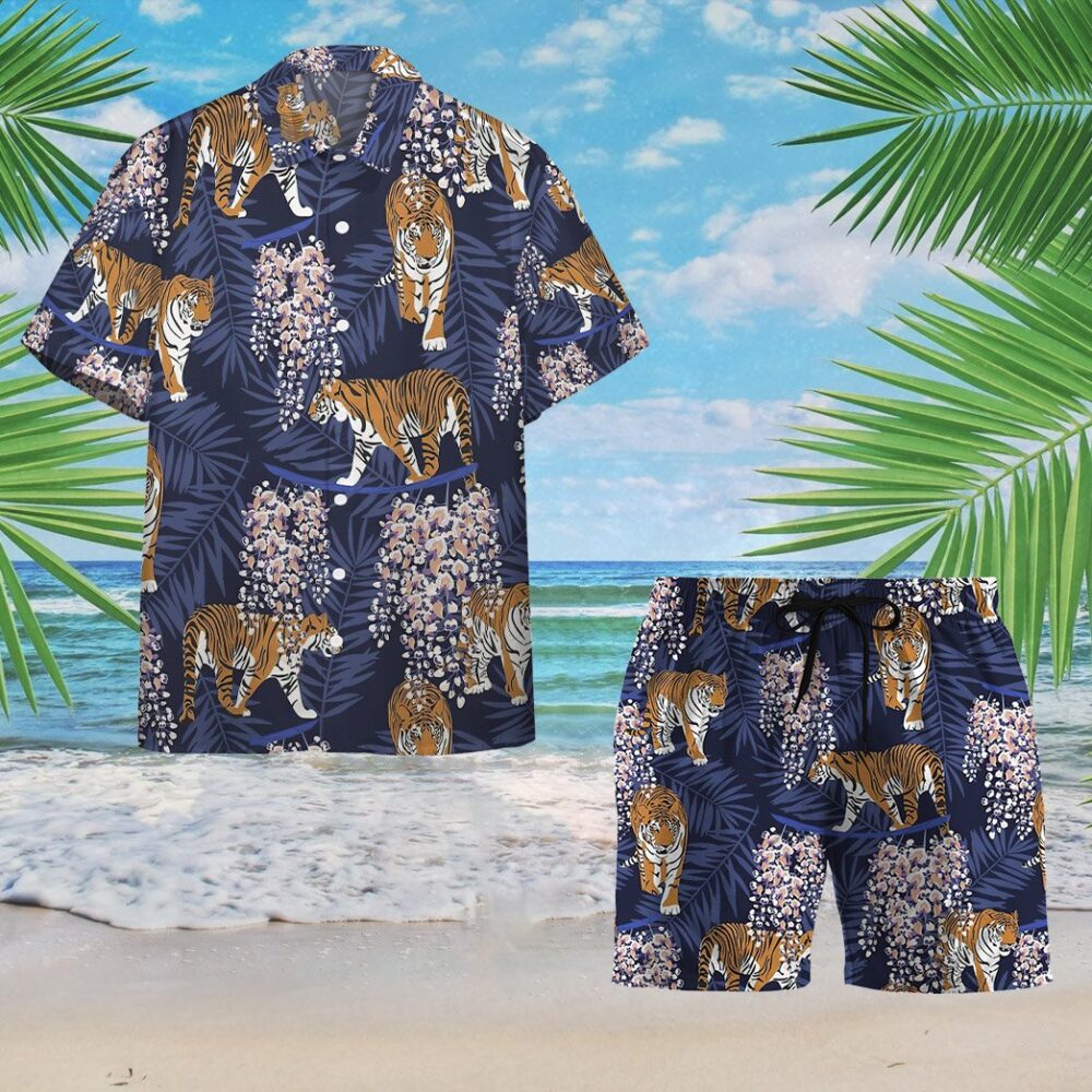 Siberian Tiger Tropical Custom Hawaii Shirt