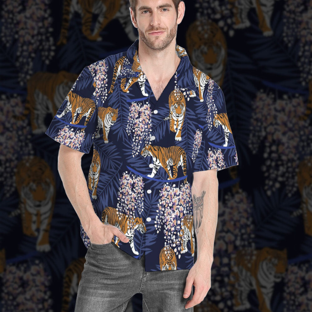 Siberian Tiger Tropical Custom Hawaii Shirt