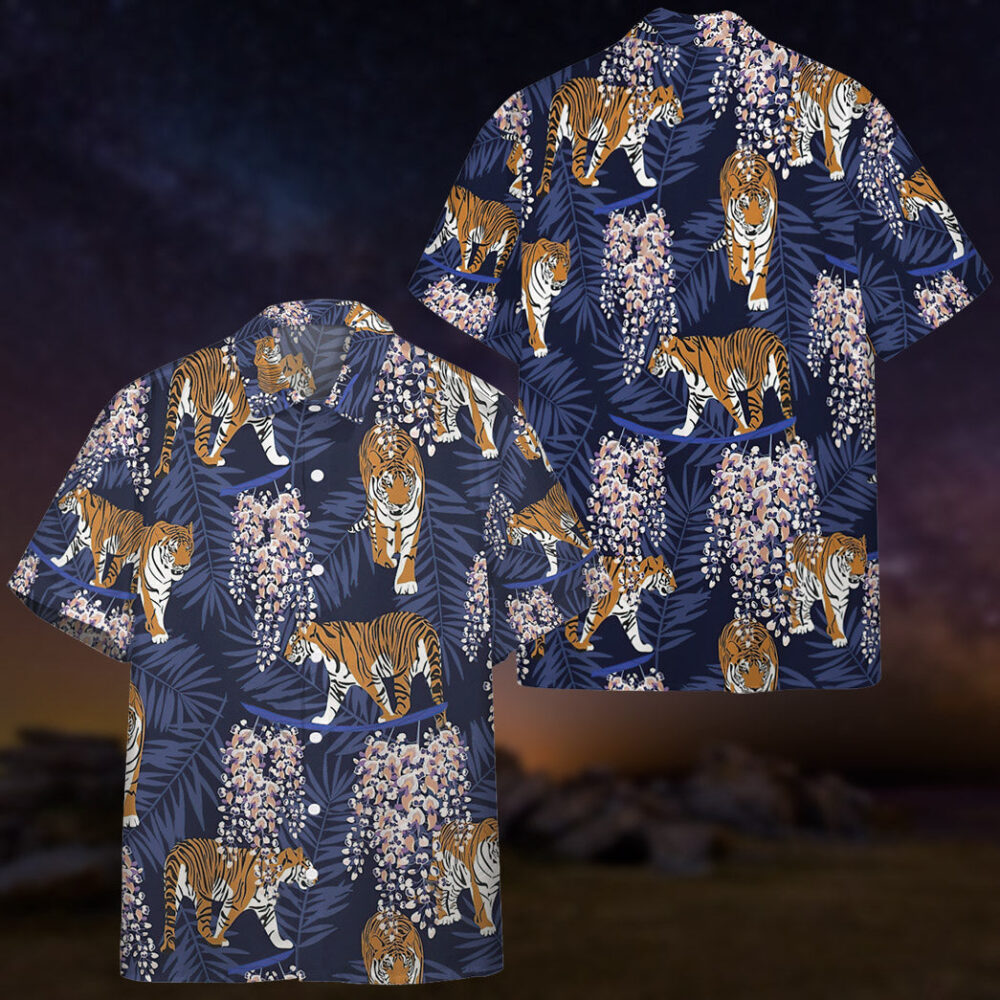 Siberian Tiger Tropical Custom Hawaii Shirt