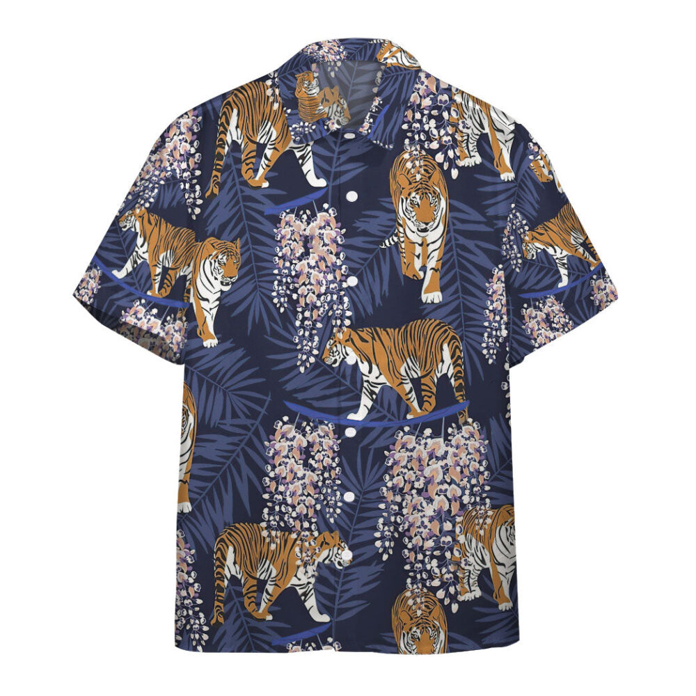 Siberian Tiger Tropical Custom Hawaii Shirt