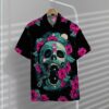 Skull And Flower Hawaii Shirt 6J2Gs