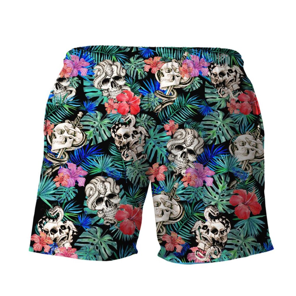 Skull Lover Tattoo Pattern Custom Hawaii Shirt