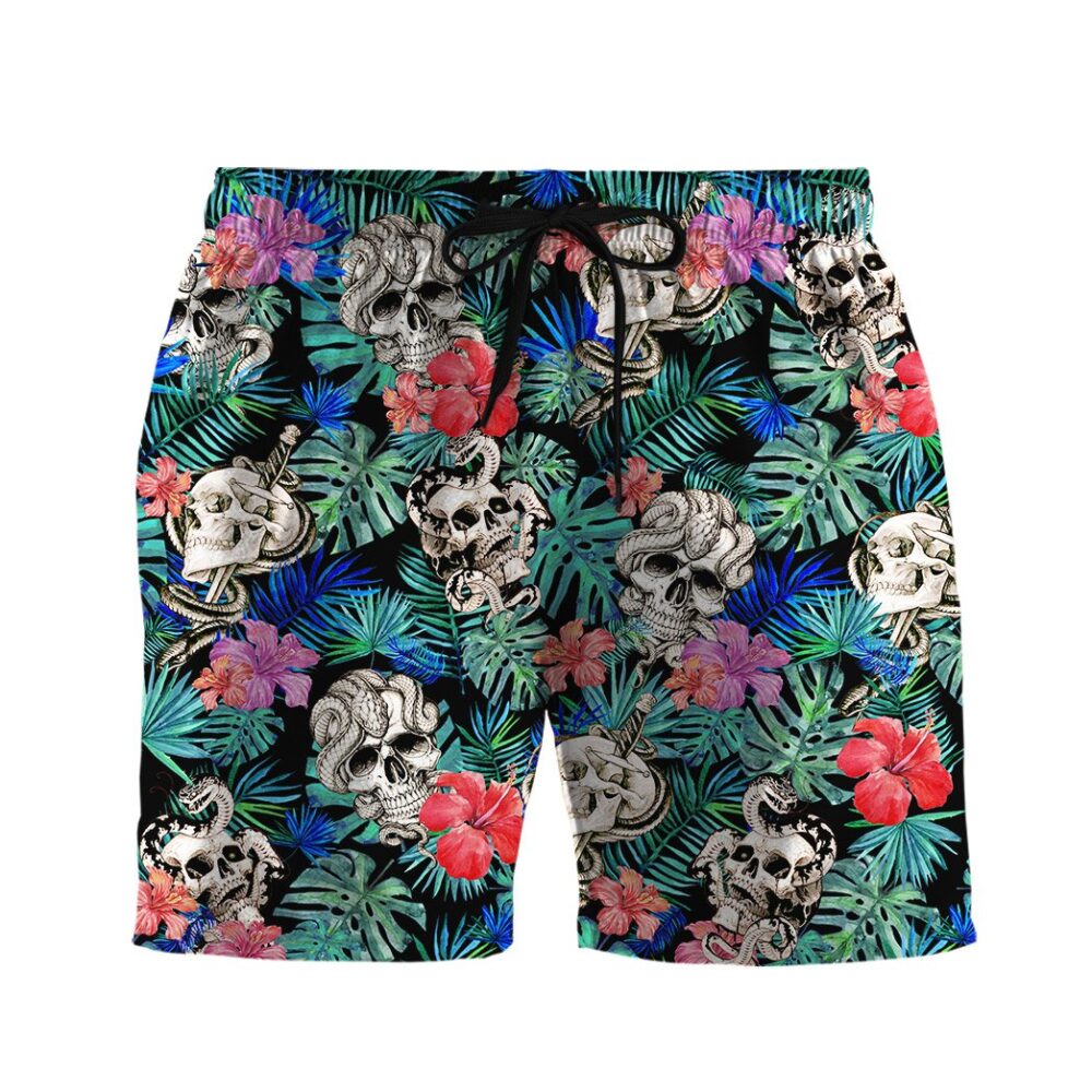 Skull Lover Tattoo Pattern Custom Hawaii Shirt