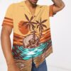 Skull Summer Beach Sunset Custom Hawaii Shirt Fcqca