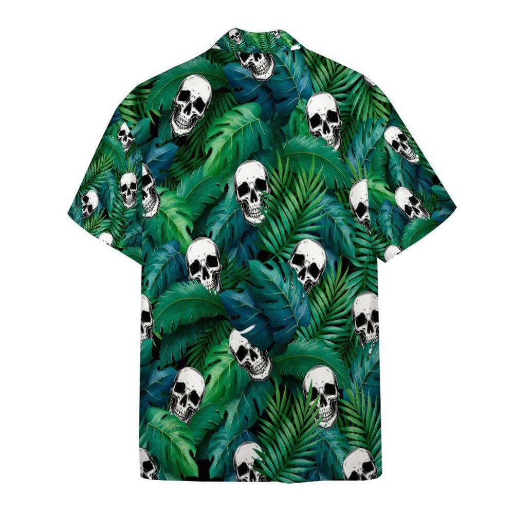 Skull Tropical Hawaiian Custom Short Sleeve Shirt