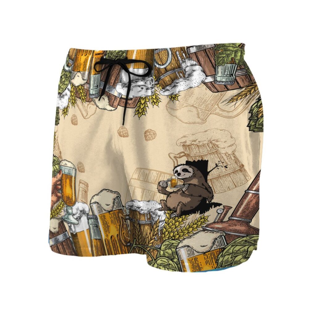 Sloth And Beer Custom Hawaii Shirt