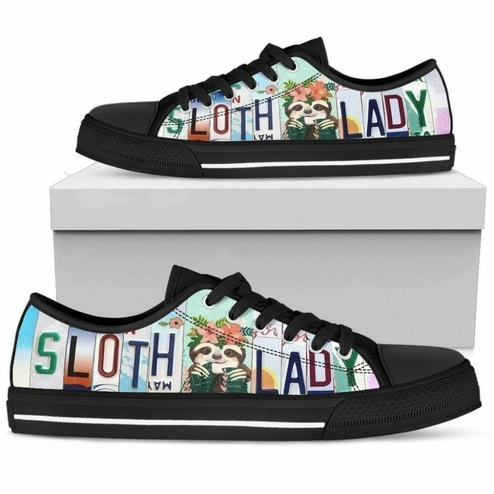 Sloth Lady Women Sneakers Style Sloth Lover