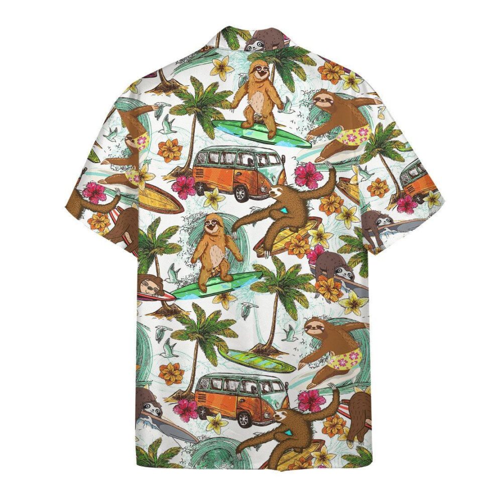 Sloth Surfing Hawaii Shirt