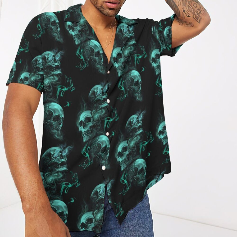 Smoke Skull Custom Short Sleeve Shirt