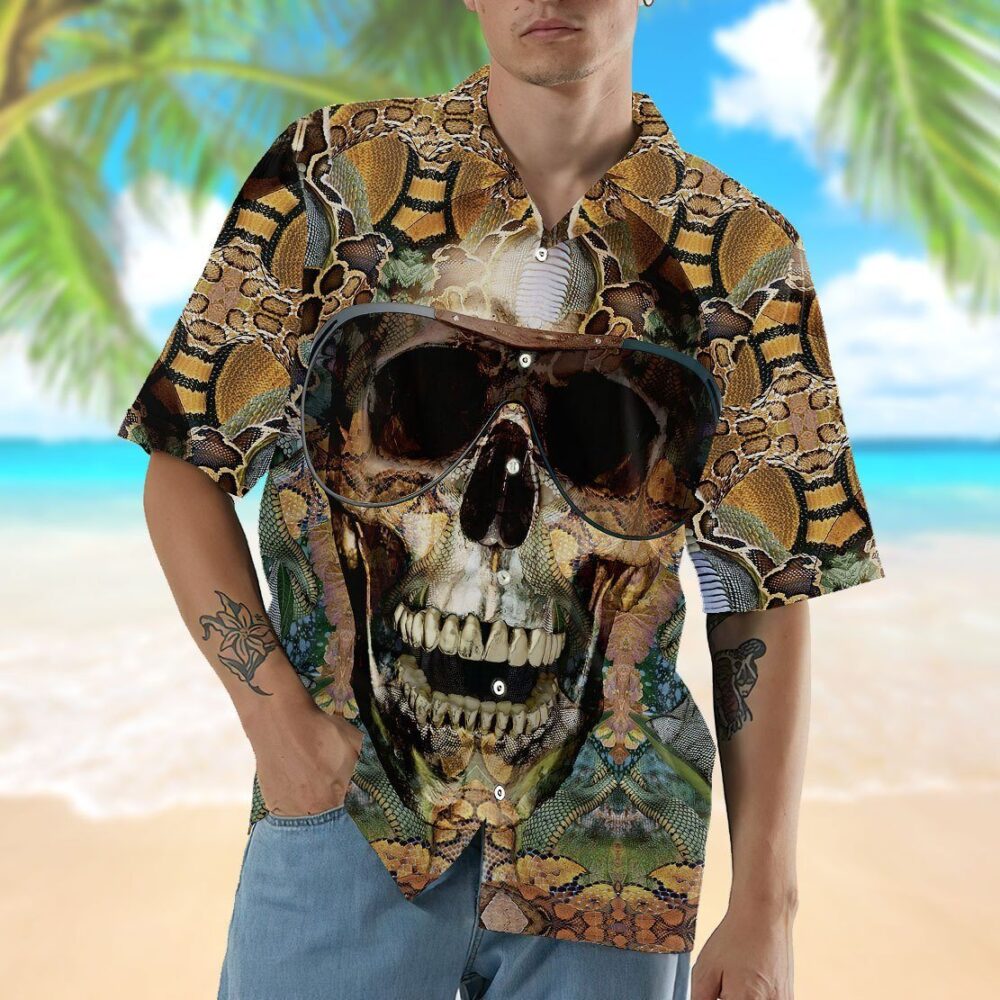 Snake Skull Hawaii Shirt