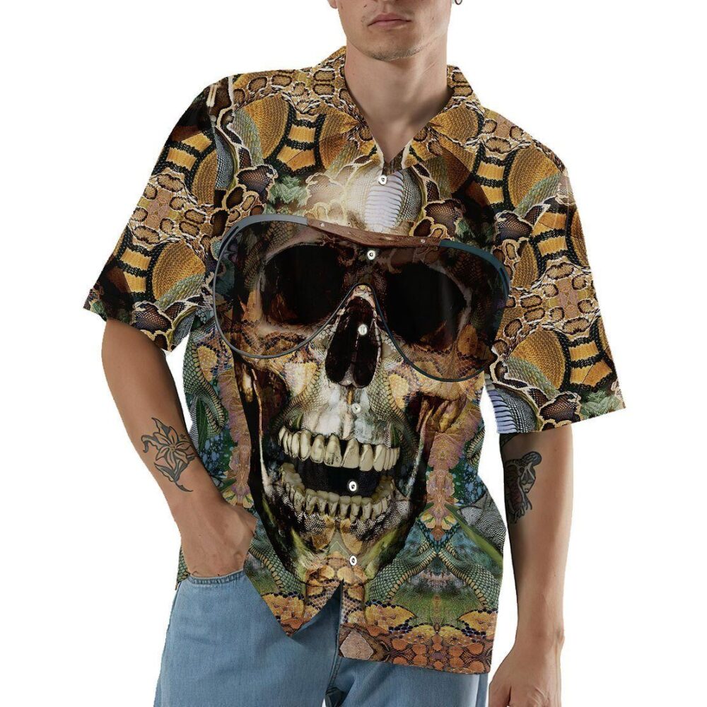 Snake Skull Hawaii Shirt