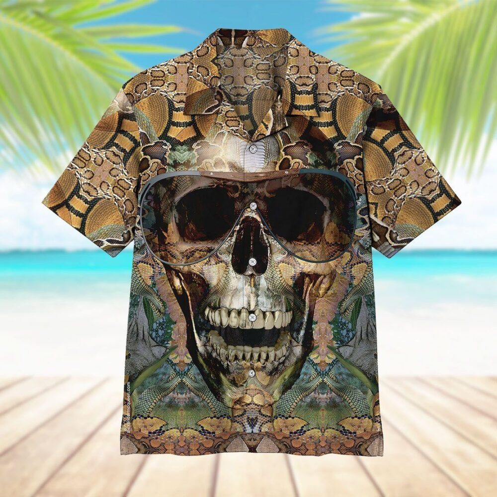 Snake Skull Hawaii Shirt