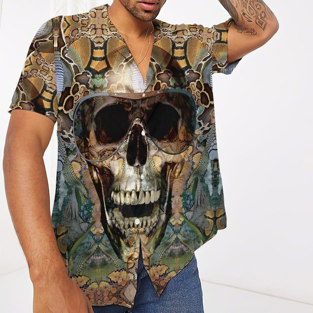 Snake Skull Hawaii Shirt