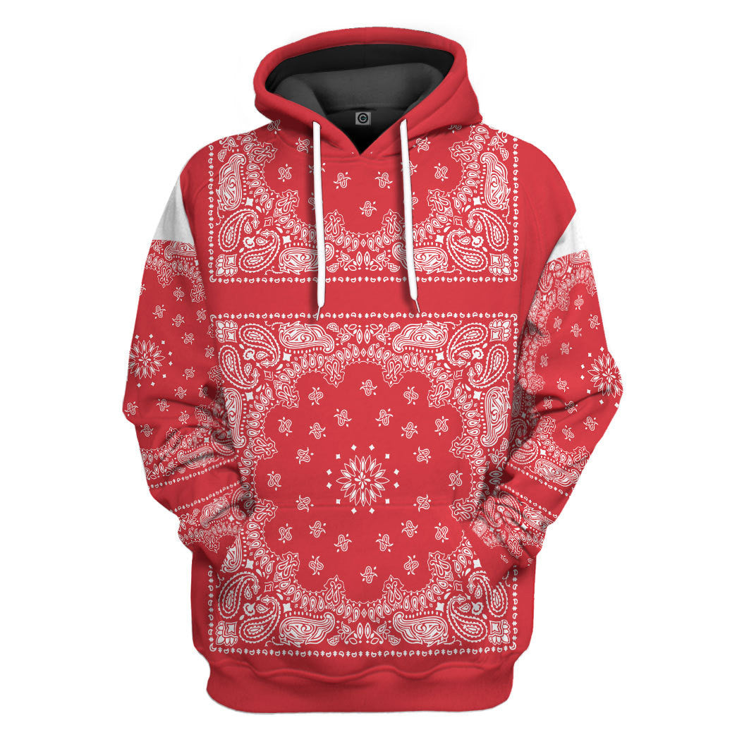 Snoop Red Bandana All Over Print T-Shirt Hoodie Apparel