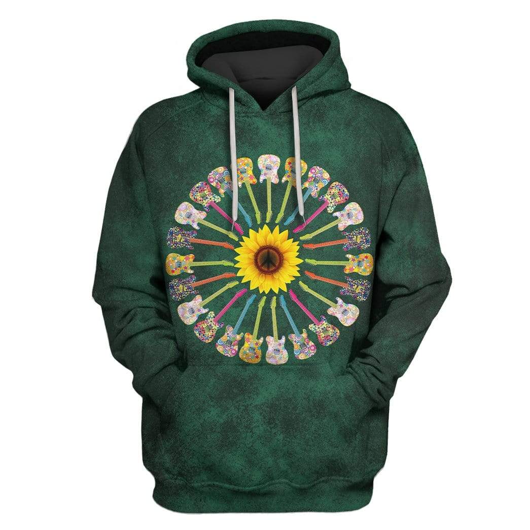 Snowflower and Guitars Custom T-Shirt Hoodie Apparel