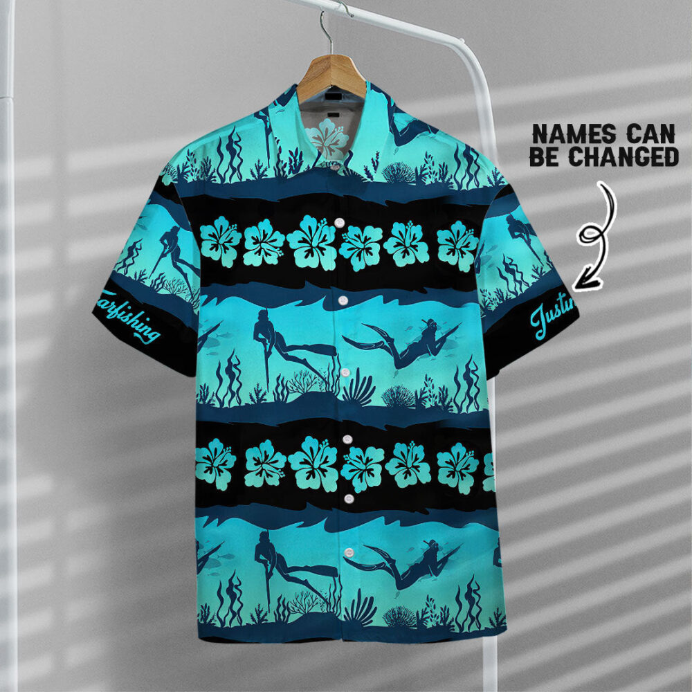 Spearfishing Custom Name Hawaii Shirt