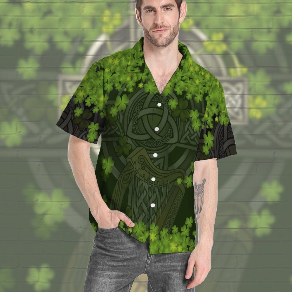 St Patrick Celtic Cross Custom Short Sleeve Shirt