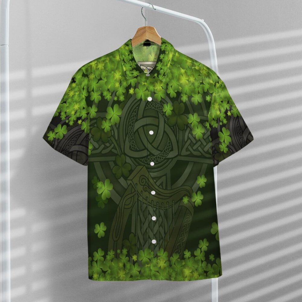 St Patrick Celtic Cross Custom Short Sleeve Shirt