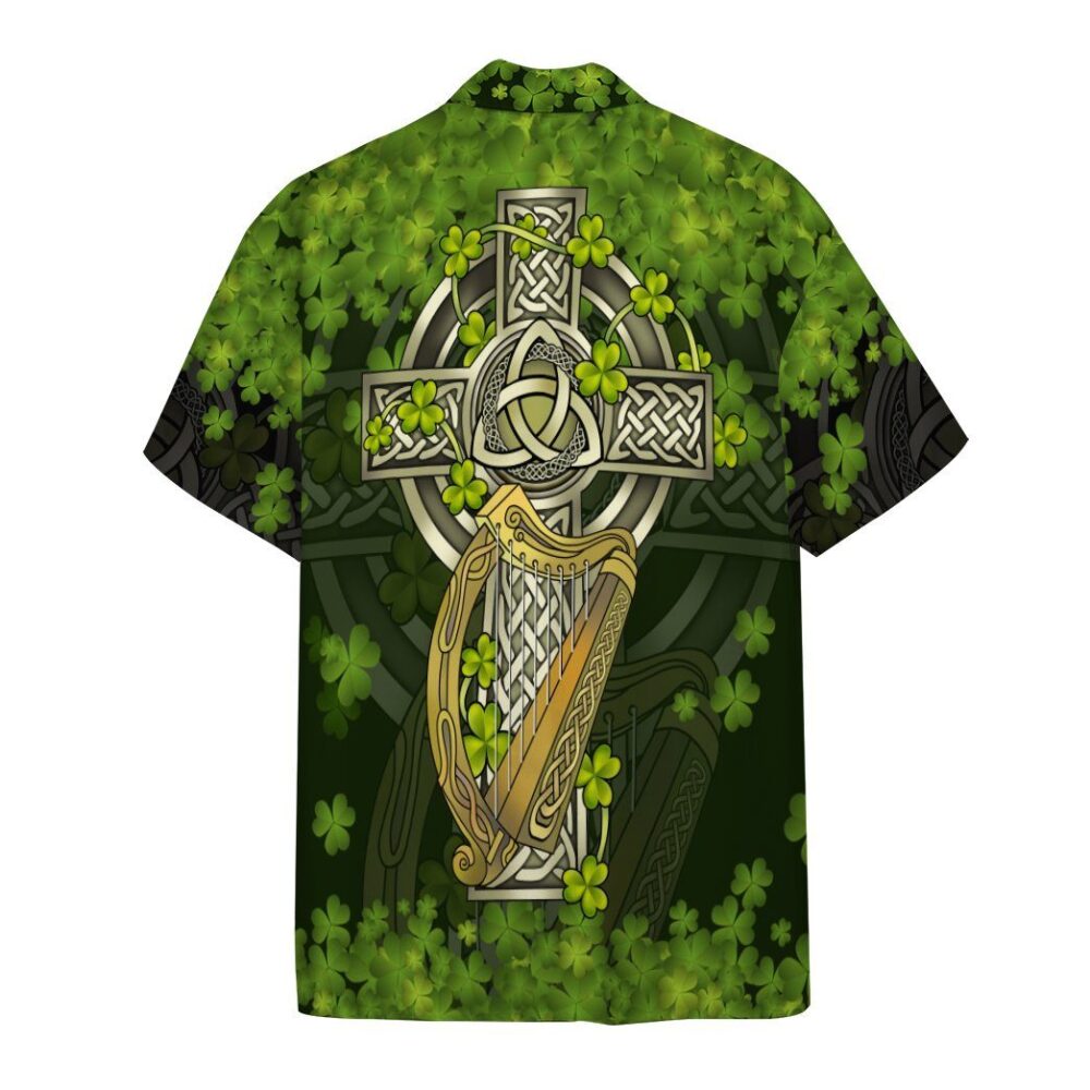 St Patrick Celtic Cross Custom Short Sleeve Shirt