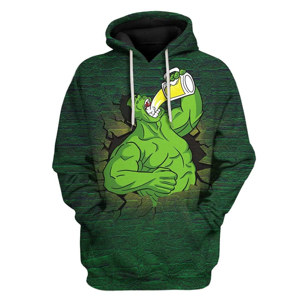 St Patrick Day Hulk Drinks Beer Custom T-Shirts Hoodies Apparel