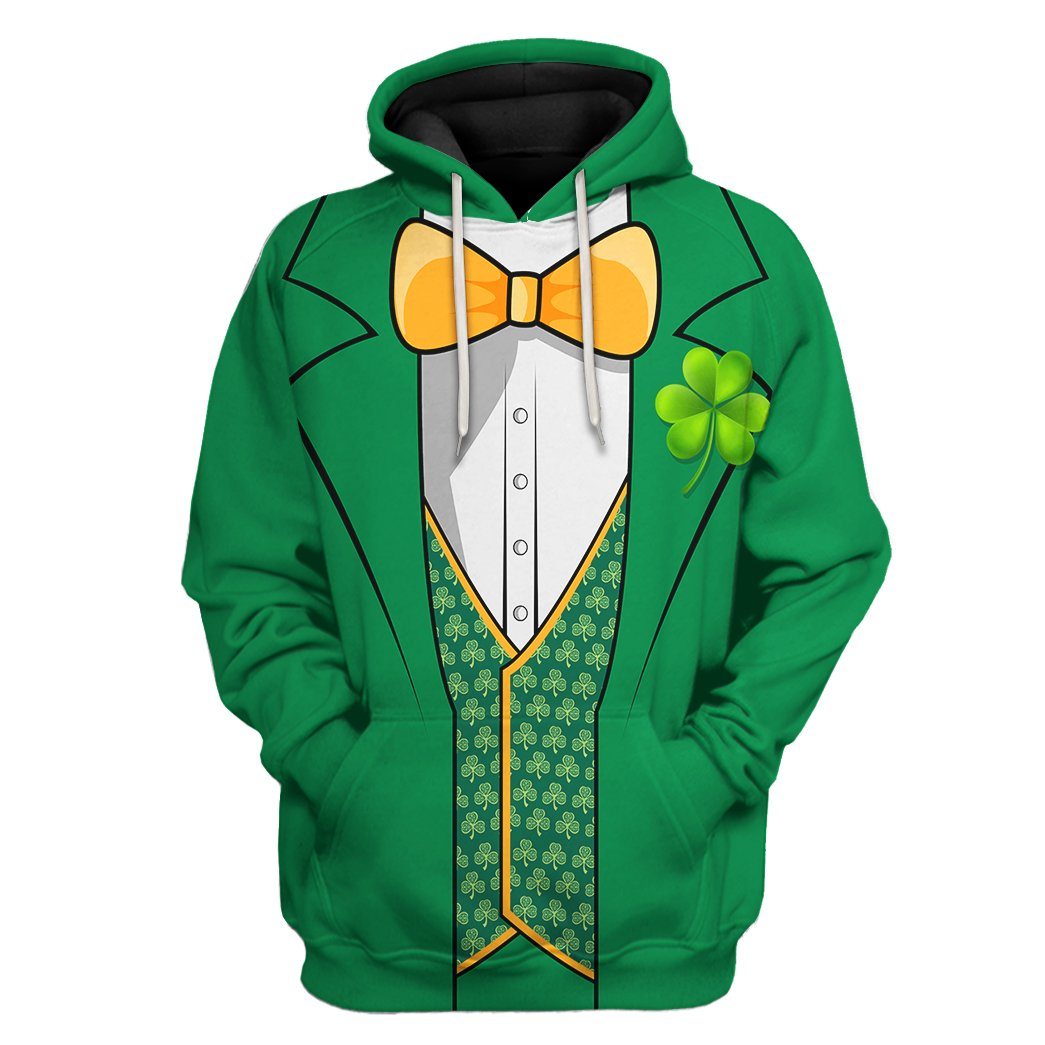 St Patricks Day Leprechaun All Over Print T-Shirt Hoodie Apparel