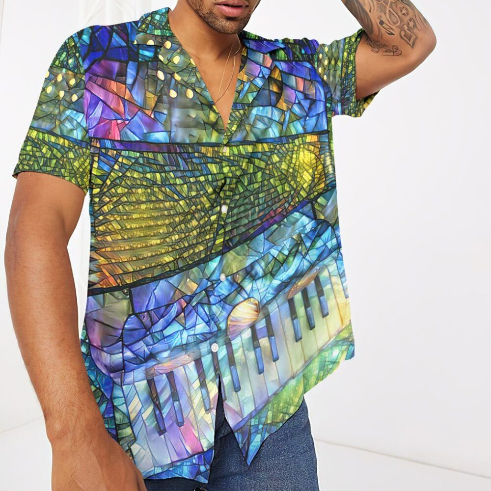 Stained Glass Accordion Hawaii Shirt