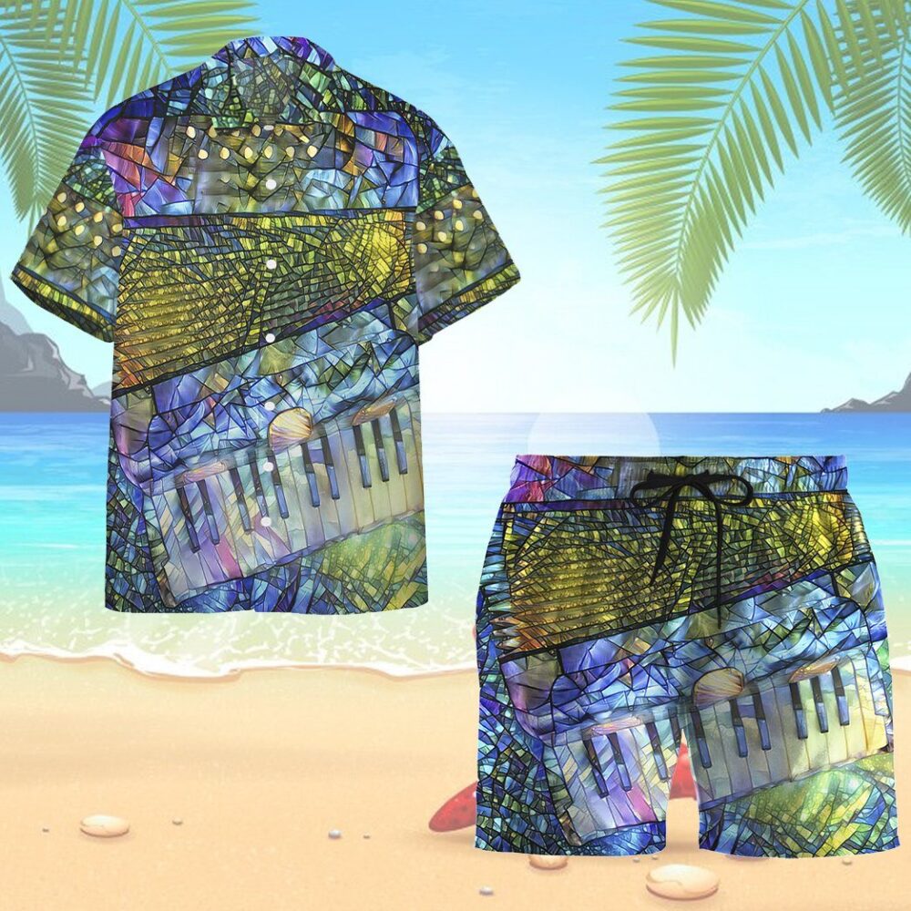 Stained Glass Accordion Hawaii Shirt