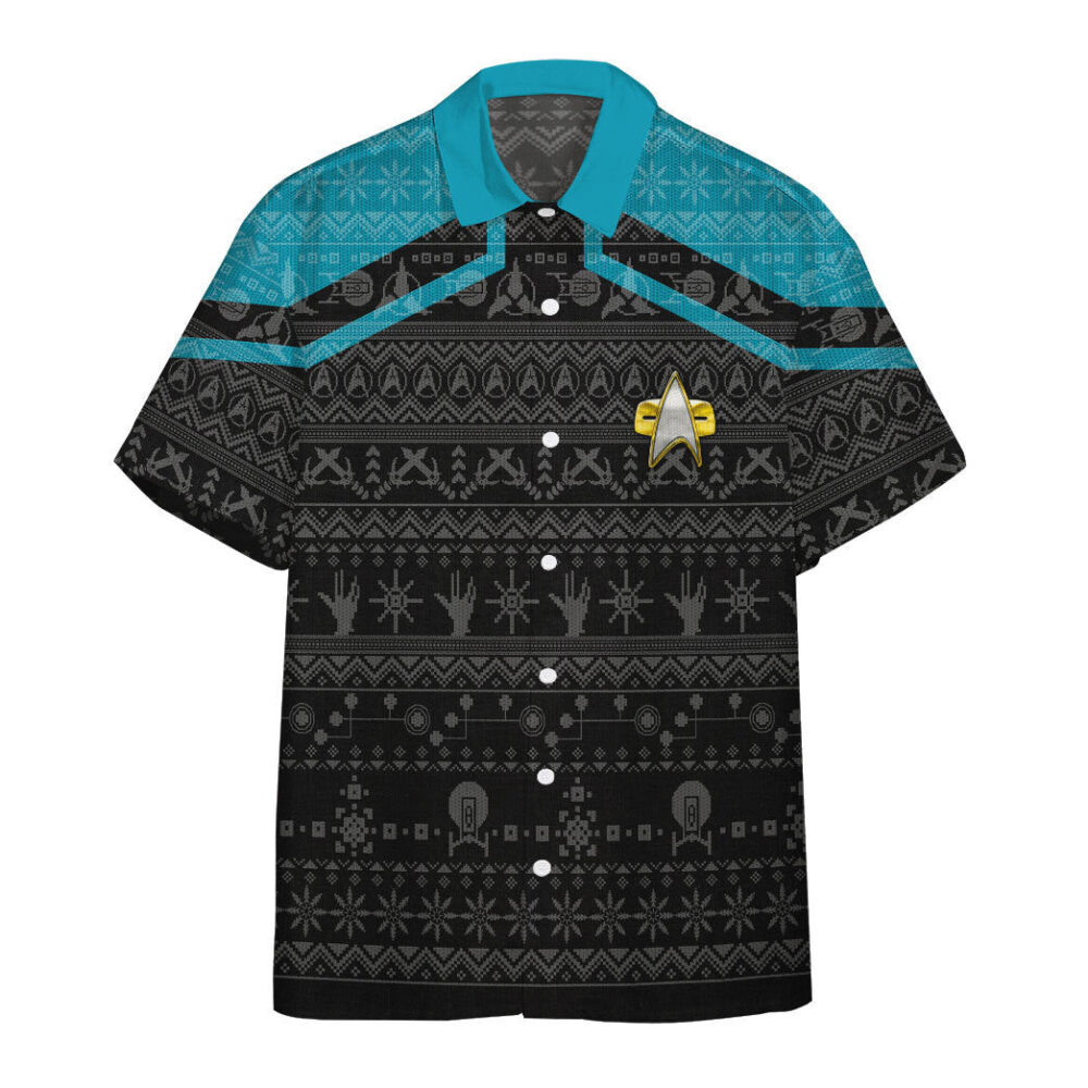 Star Trek Picard 2020 Blue Ugly Christmas Custom Hawaii Shirt