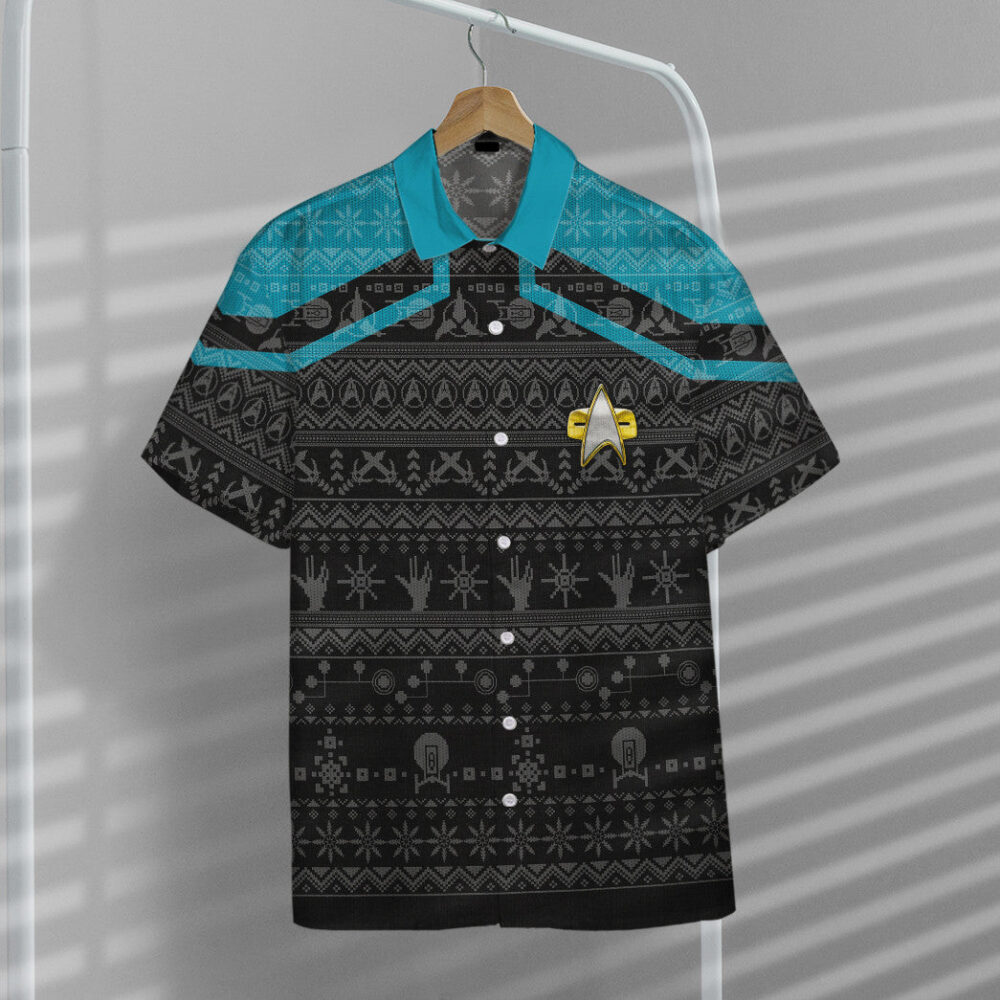 Star Trek Picard 2020 Blue Ugly Christmas Custom Hawaii Shirt