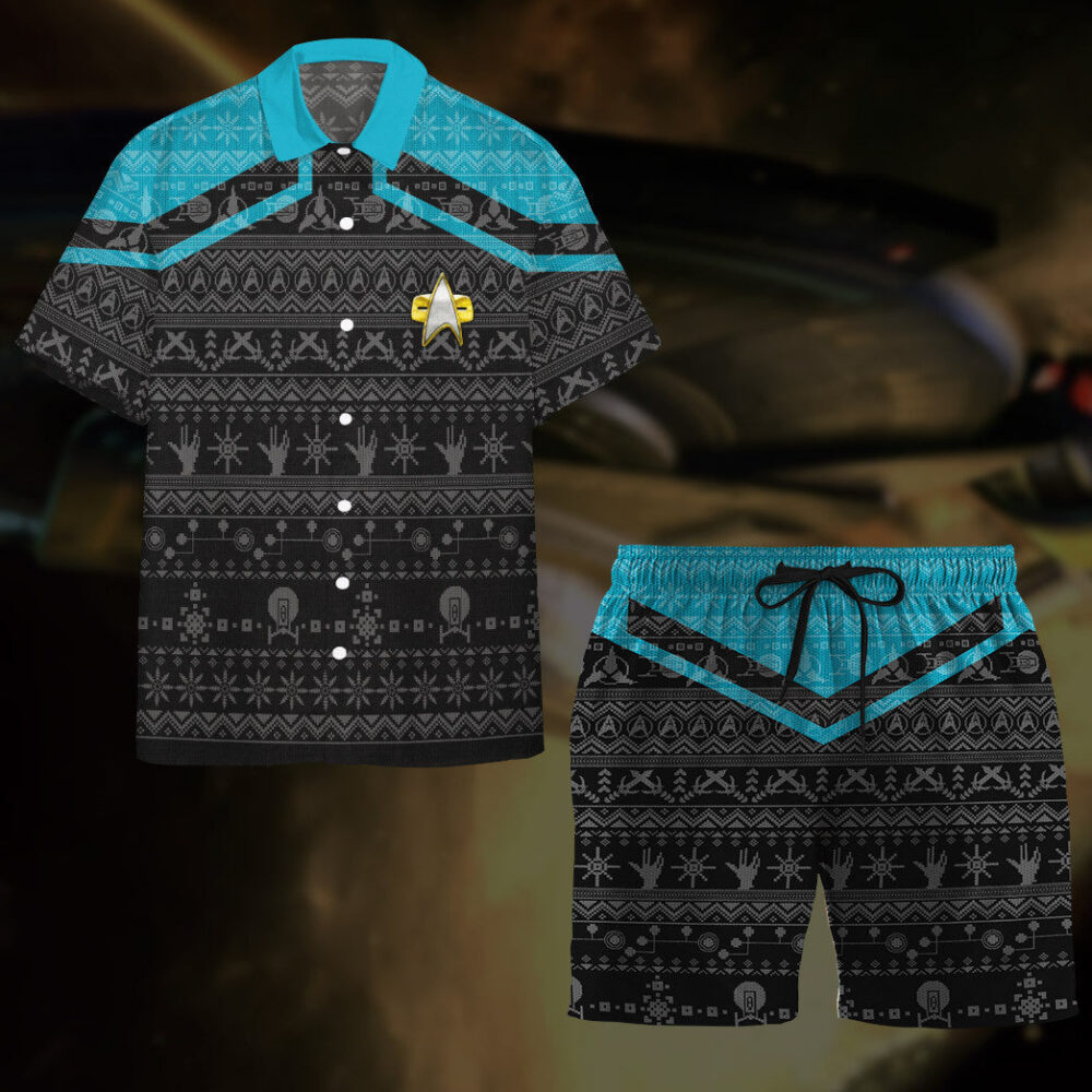 Star Trek Picard 2020 Blue Ugly Christmas Custom Hawaii Shirt