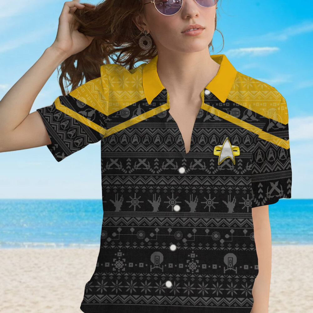 Star Trek Picard 2020 Yellow Ugly Christmas Custom Hawaii Shirt