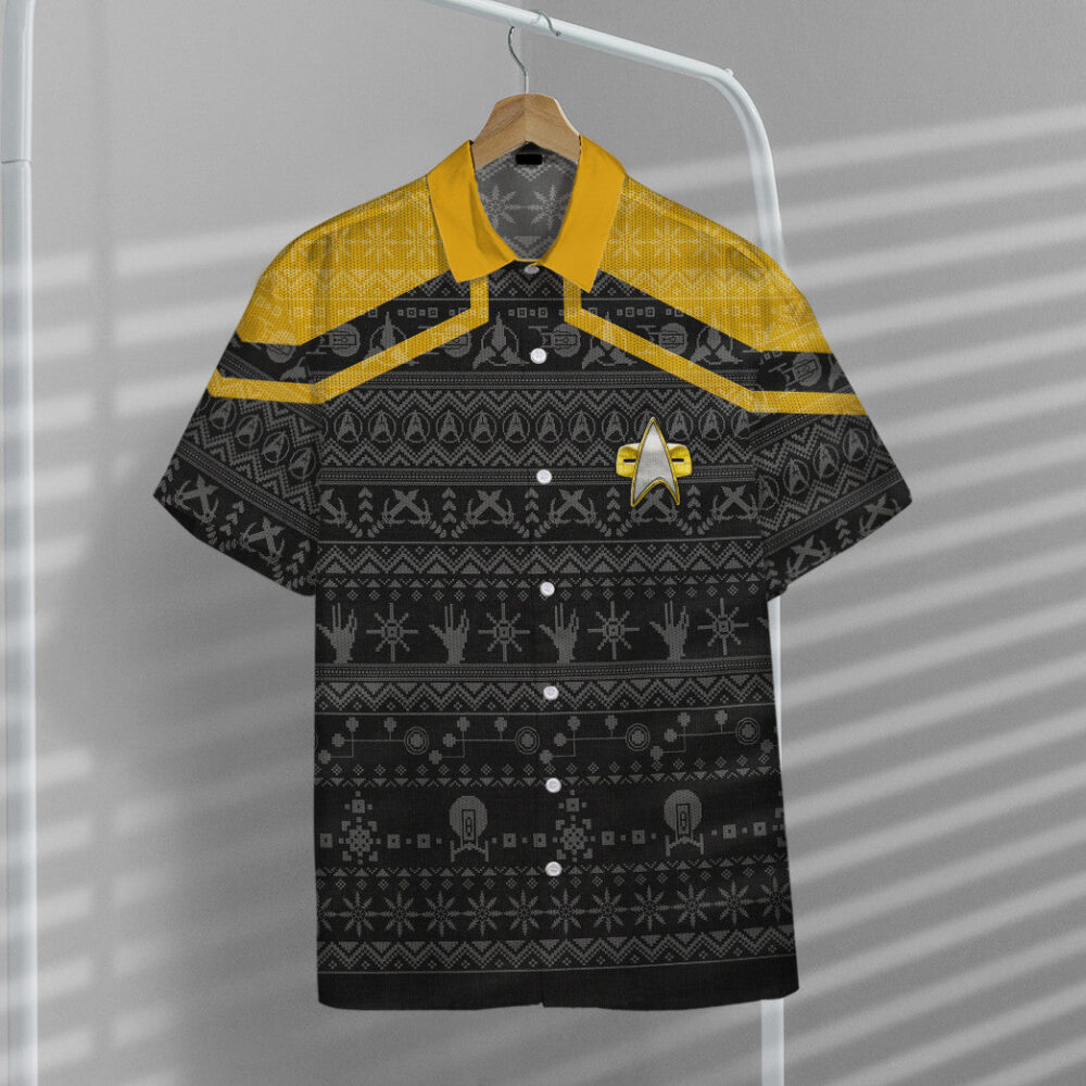 Star Trek Picard 2020 Yellow Ugly Christmas Custom Hawaii Shirt