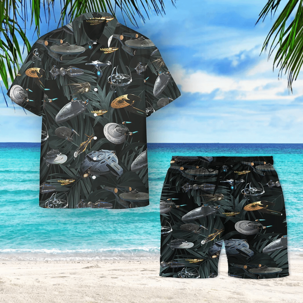 Star Trek Space Ships Custom Hawaii Shirt