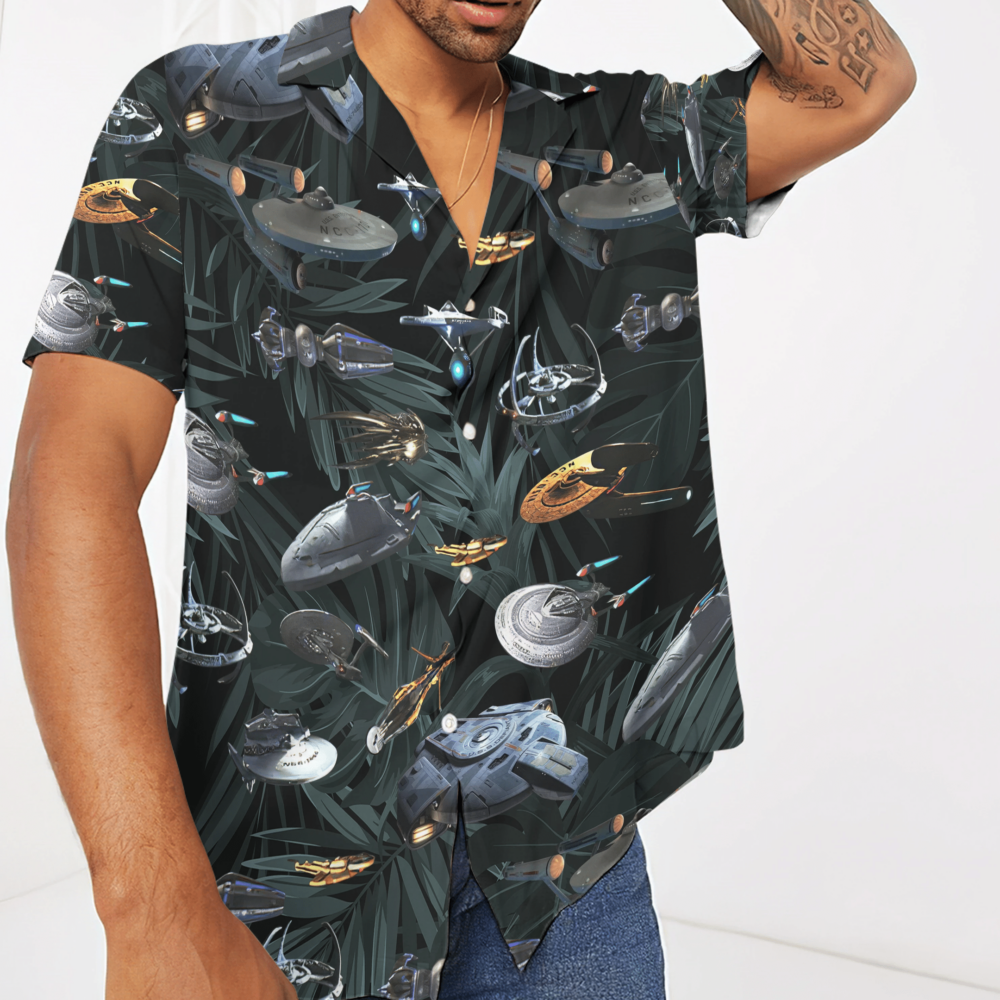 Star Trek Space Ships Custom Hawaii Shirt