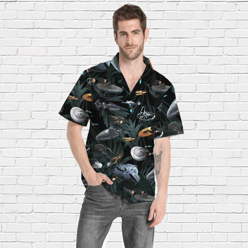 Star Trek Space Ships Custom Hawaii Shirt