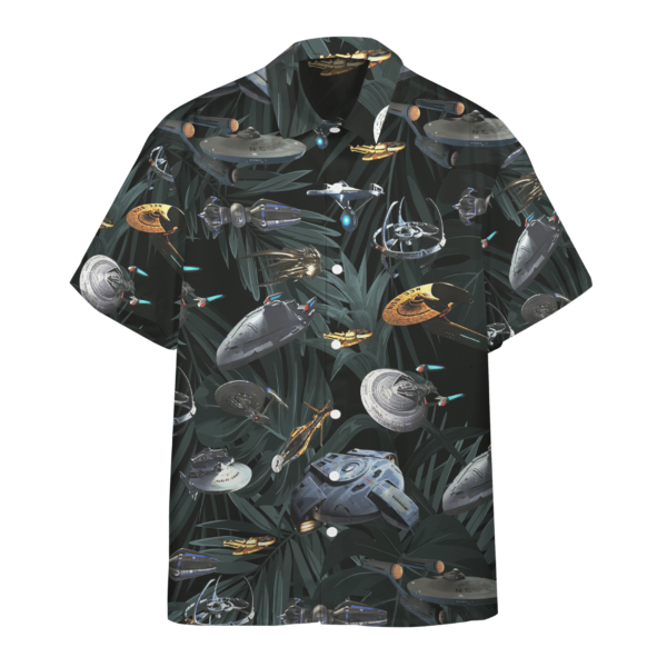 Star Trek Space Ships Custom Hawaii Shirt