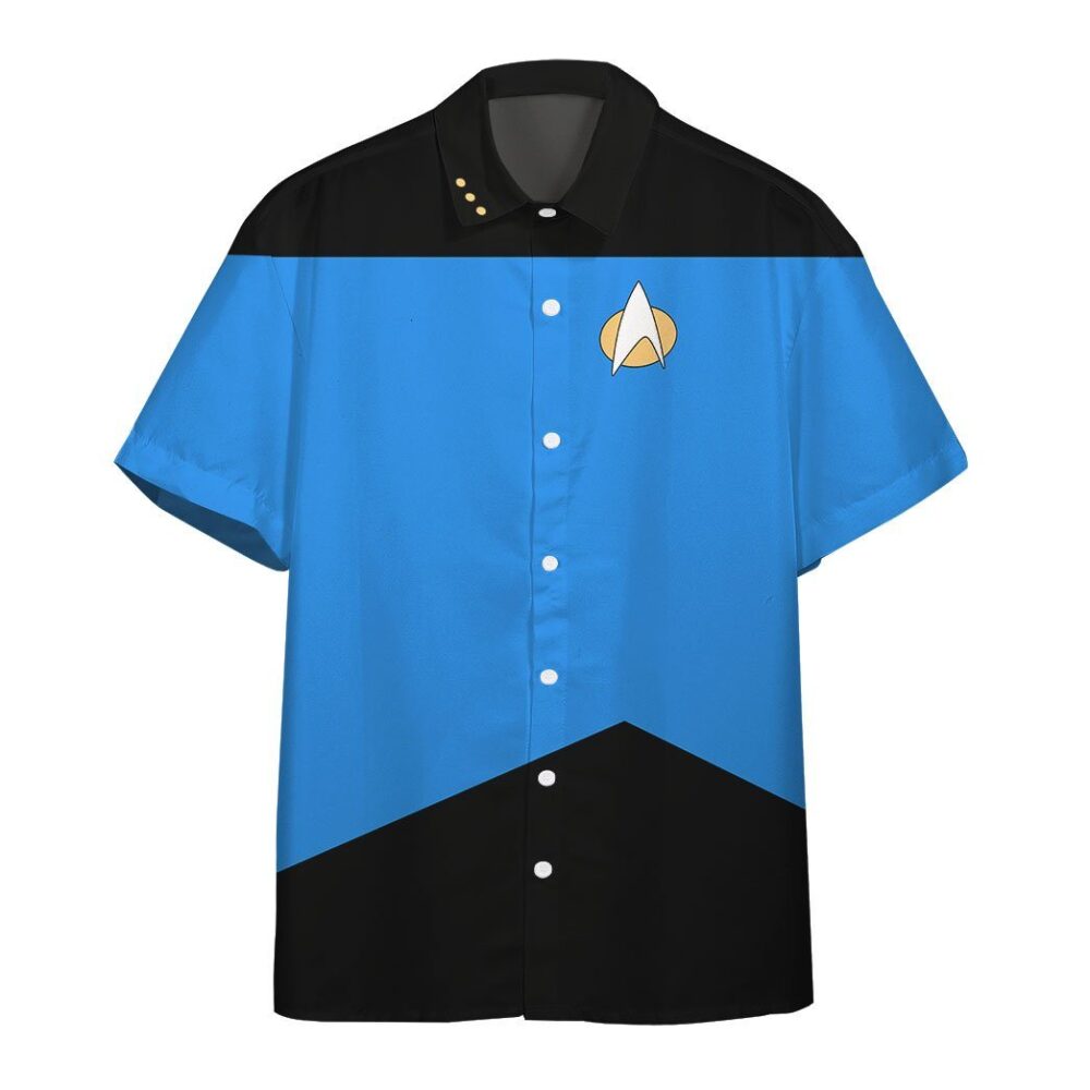 Star Trek The Next Generation Blue Uniform Custom Hawaii Shirt