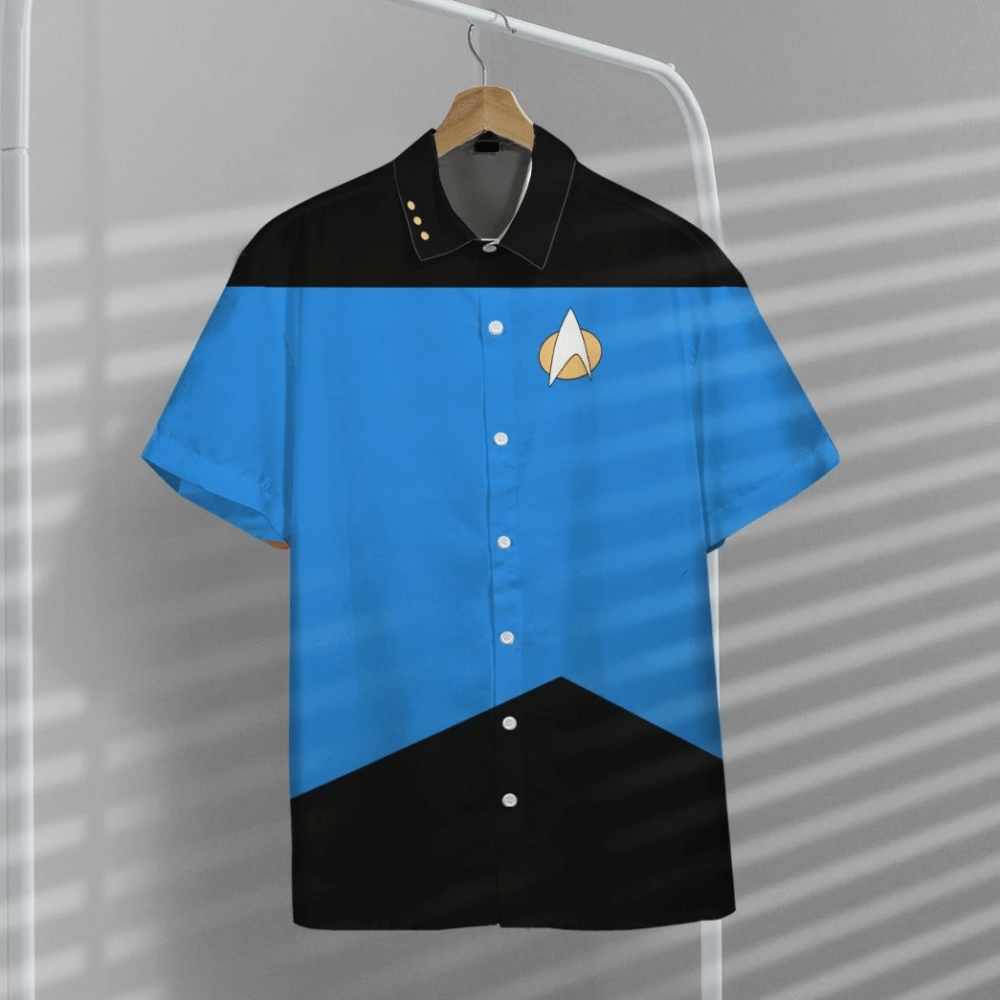 Star Trek The Next Generation Blue Uniform Custom Hawaii Shirt