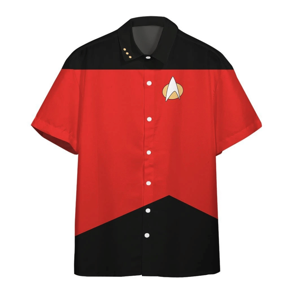 Star Trek The Next Generation Red Uniform Custom Hawaii Shirt