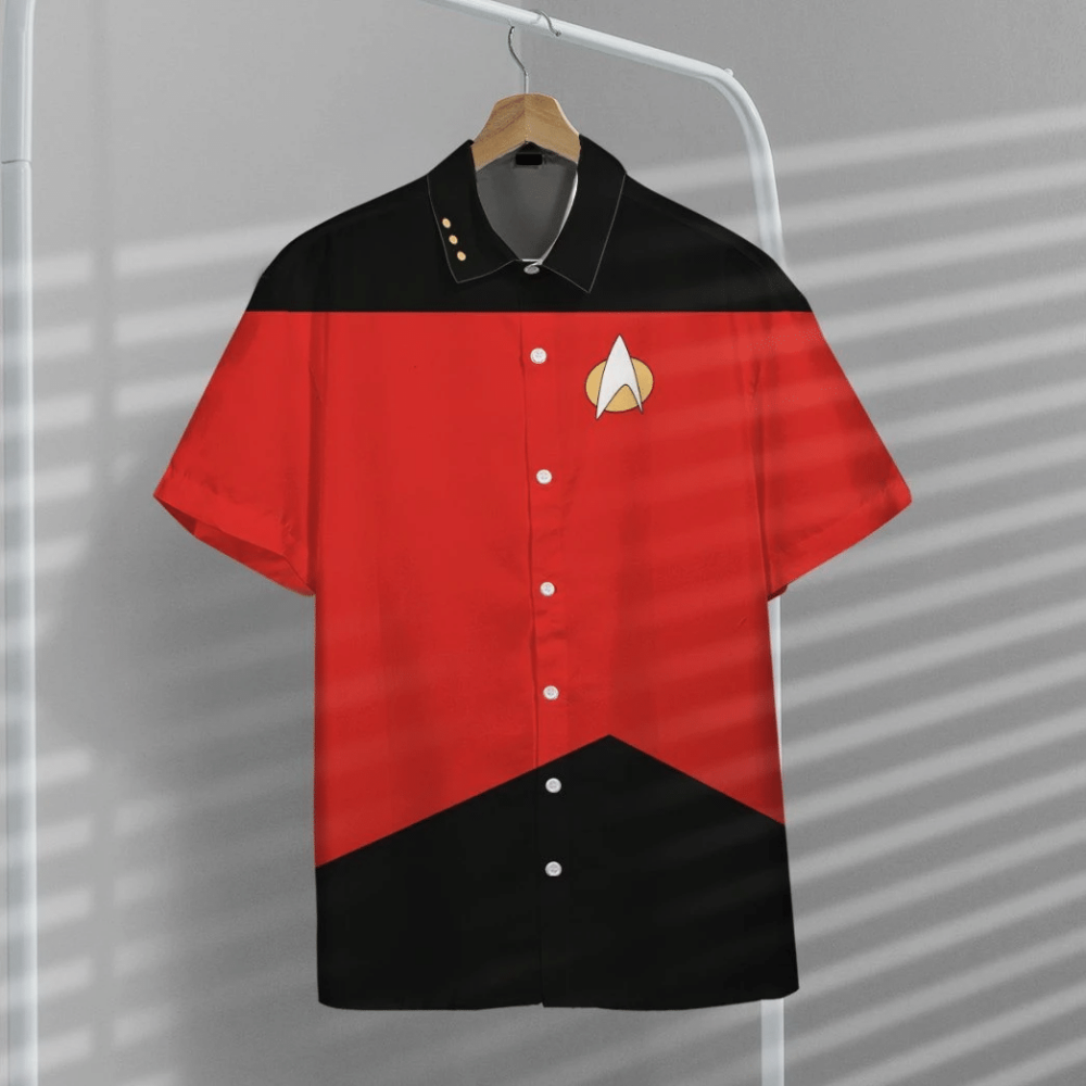 Star Trek The Next Generation Red Uniform Custom Hawaii Shirt