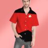 Star Trek The Next Generation Red Uniform Custom Hawaii Shirt Qcfd4