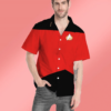 Star Trek The Next Generation Red Uniform Custom Hawaii Shirt Xwwum