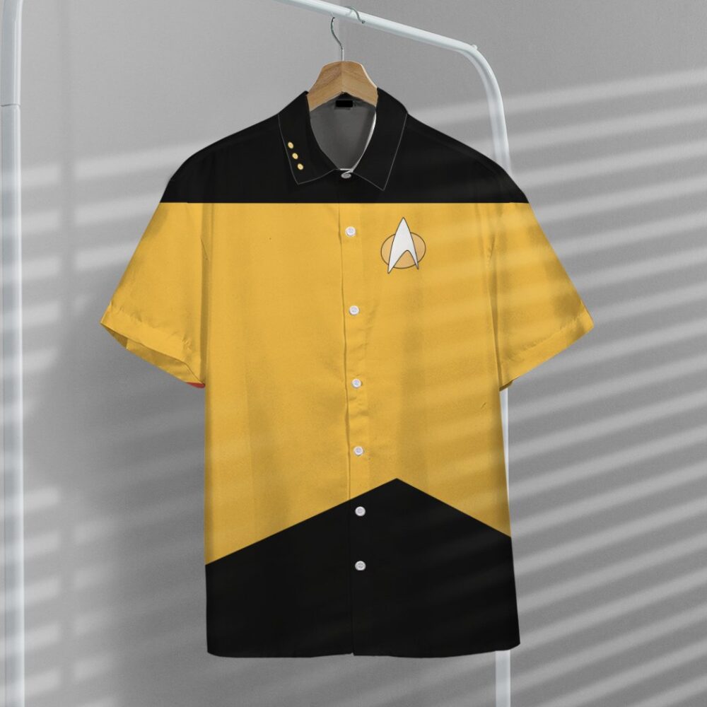 Star Trek The Next Generation Yellow Uniform Custom Hawaii Shirt