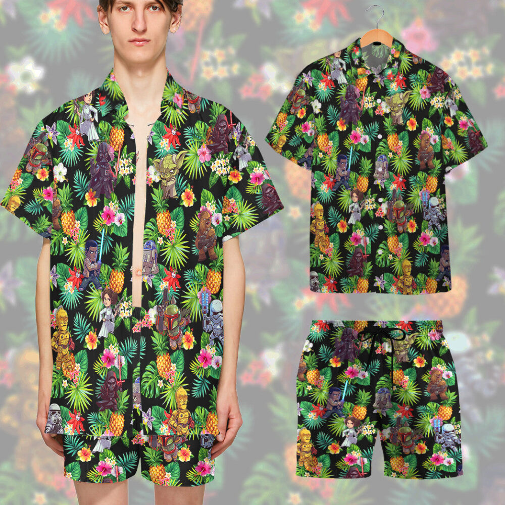 Star Wars Tropical Vibe Custom Short Sleeves Shirt