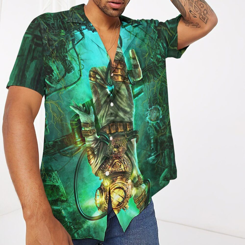 Steampunk Diver Custom Short Sleeve Shirt