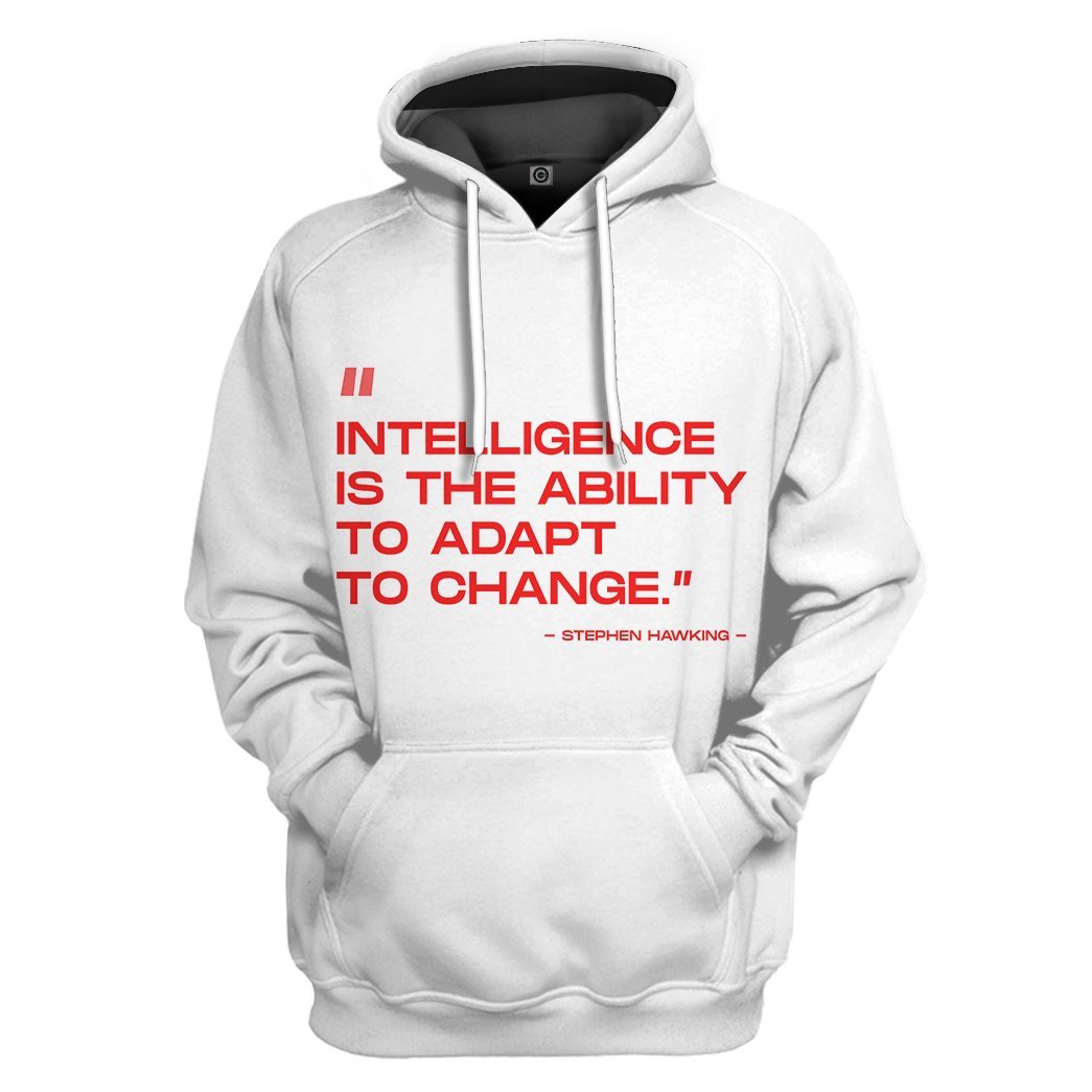 Stephen Hawking Quote All Over Print T-Shirt Hoodie Apparel