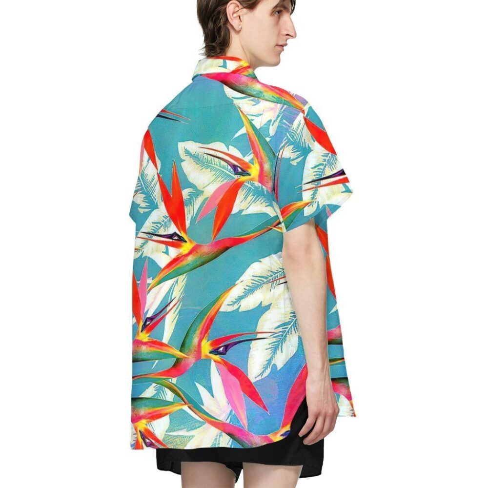 Strelitzia Flower Hawaii Shirt