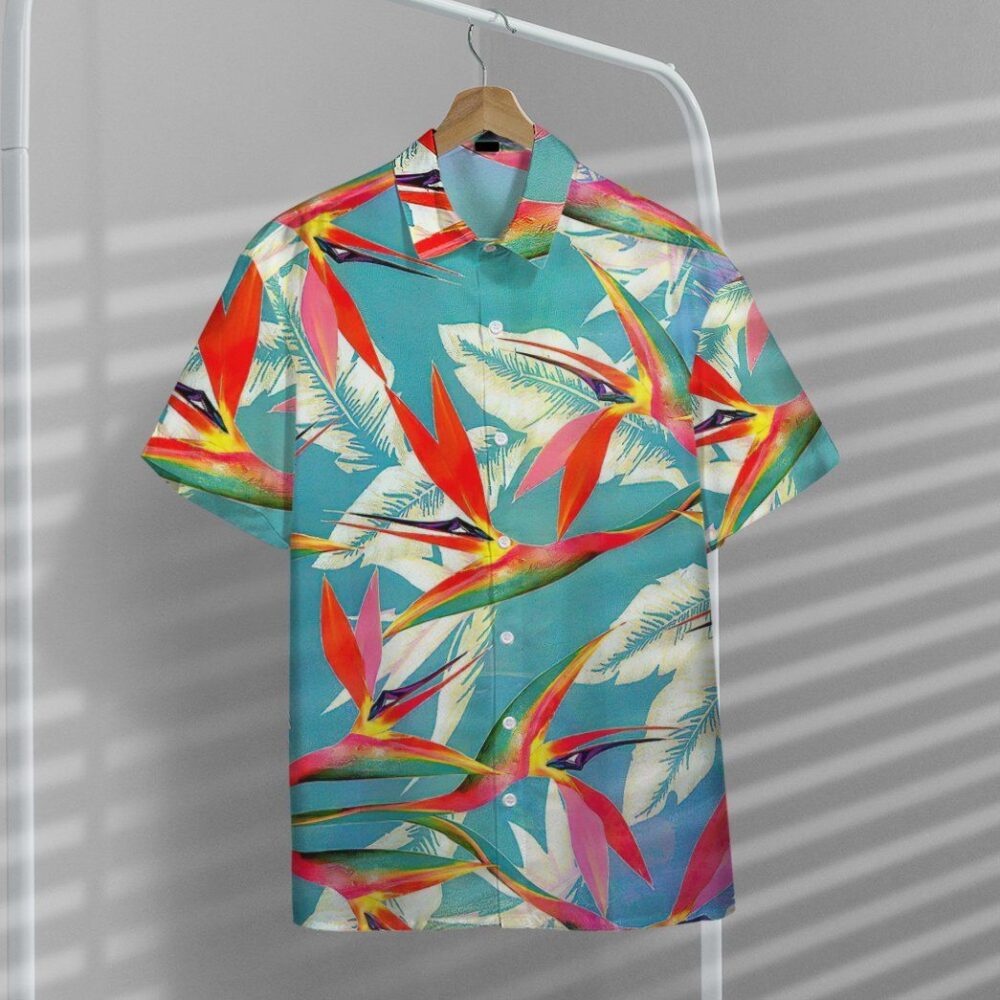 Strelitzia Flower Hawaii Shirt