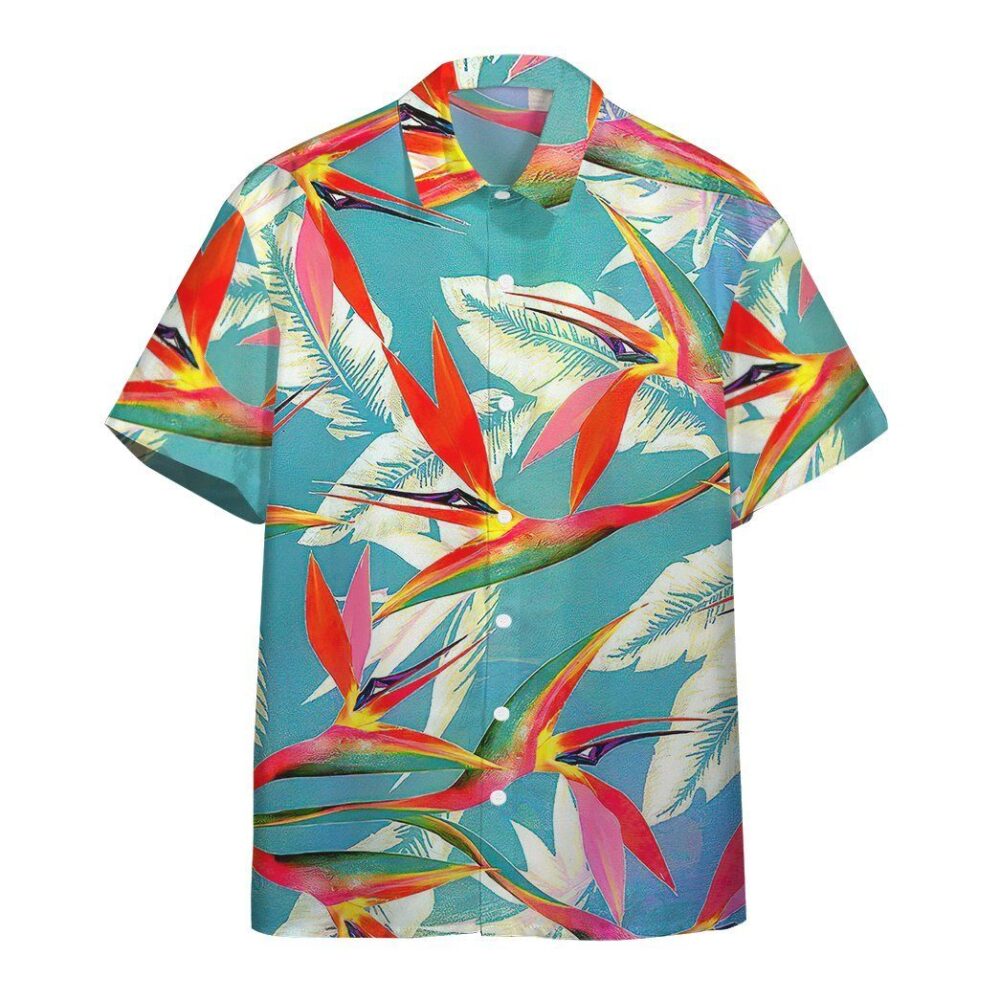 Strelitzia Flower Hawaii Shirt